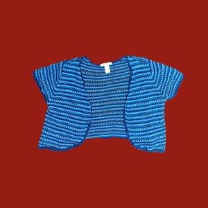 blue crochet shrug 👒 5 for $25!!